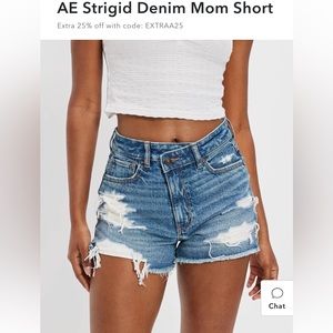 AE MOM jean shorts